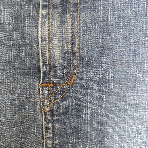 ROXY JEAN DENIM MINI SKIRT BLUE POCKETS WOMEN'S (7) - Picture 9 of 15